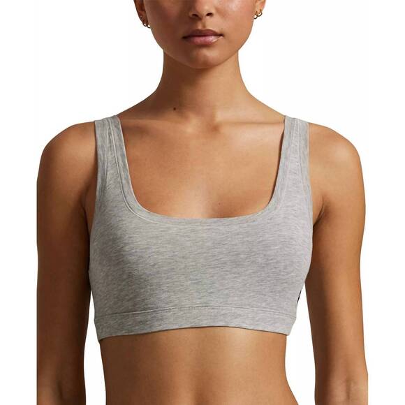 NEW POLO RALPH LAUREN full coverage bralette in heather gray